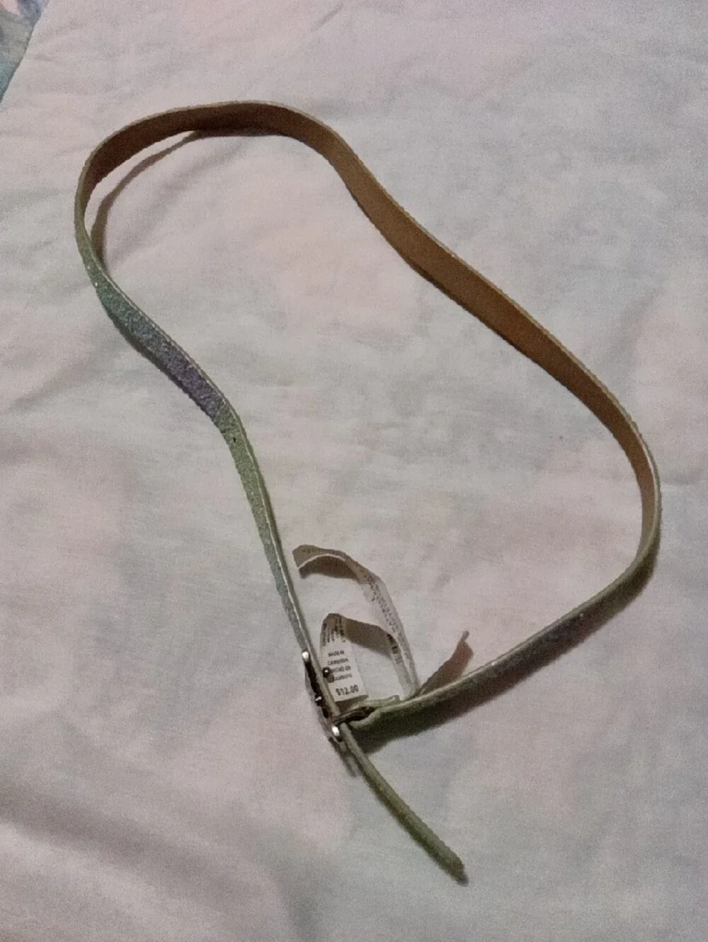 Cat & Jack Glitter Gradient Butterfly Buckle Belt in Green and Blue